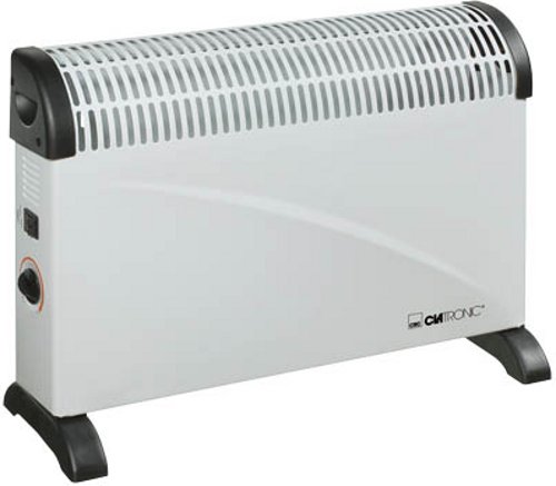 Ηλεκτρική θερμάστρα επιδαπέδια - τοίχου με 3 επίπεδα θέρμανσης και θερμοστάτη 2000W max λευκή